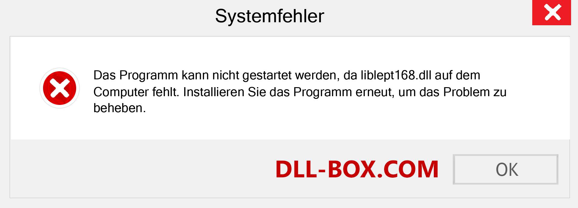 liblept168.dll-Datei fehlt?. Download für Windows 7, 8, 10 - Fix liblept168 dll Missing Error unter Windows, Fotos, Bildern